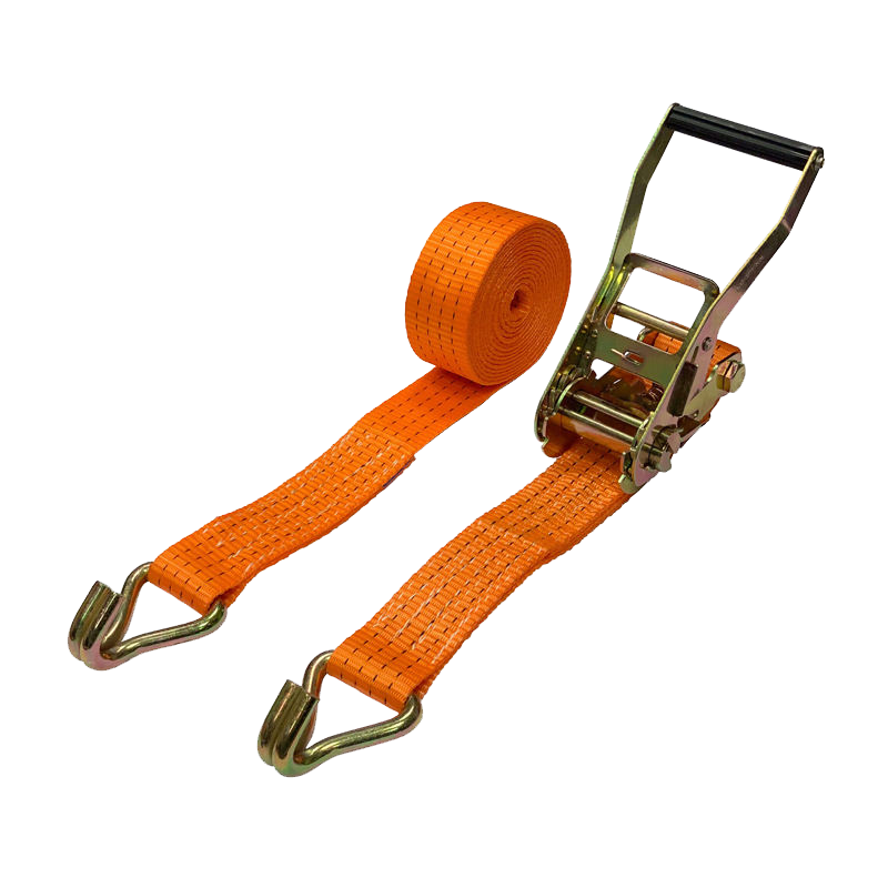 Tugas berat 2 inci x 15 kaki ratchet mengikat tali dengan cangkuk double j