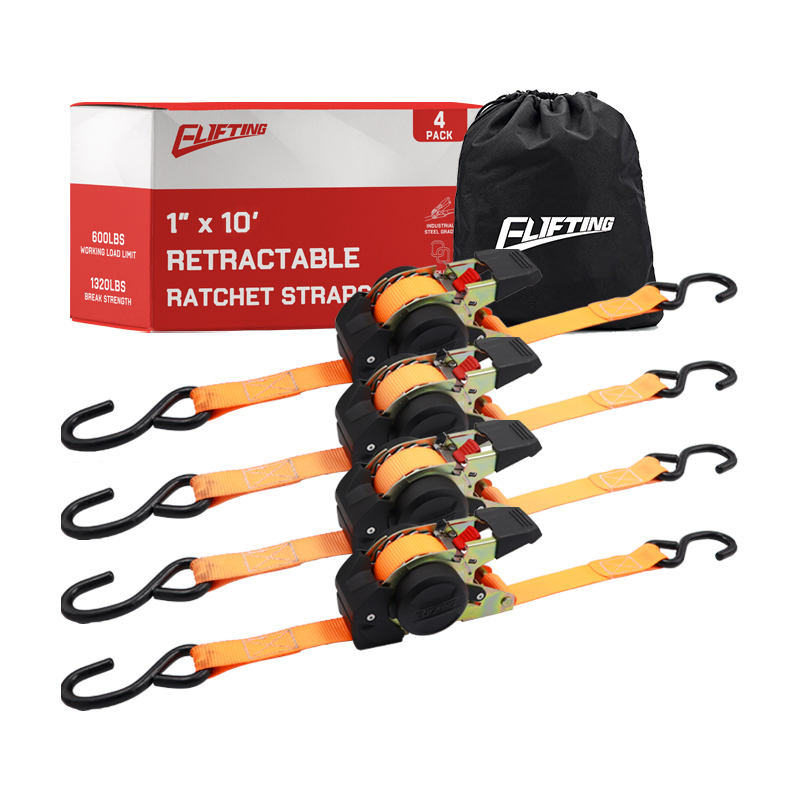 Mengeluarkan 1 "x 10" Tali Ratchet Retractable Tali (4 pek) untuk mendapatkan kargo